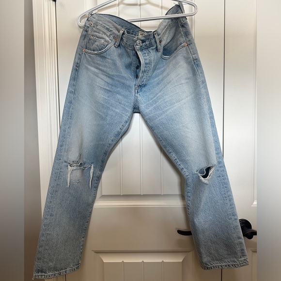 Citizens of Humanity Emerson Slim Boyfriend mid rise crop - Picture 2 of 10